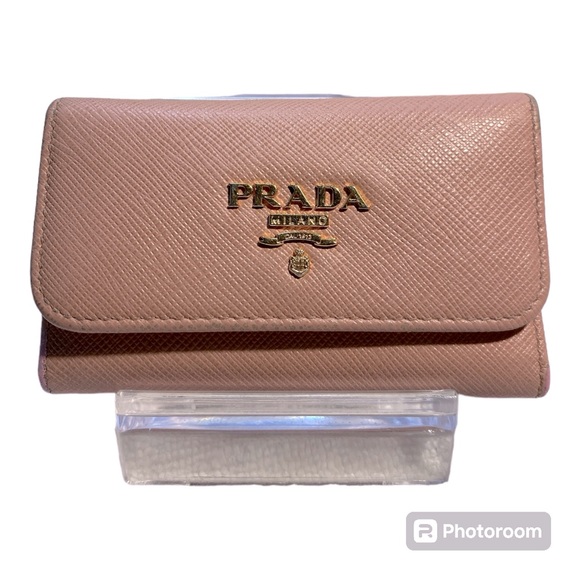 Prada 6 keyholder/card wallet (blush pink) - Picture 1 of 9